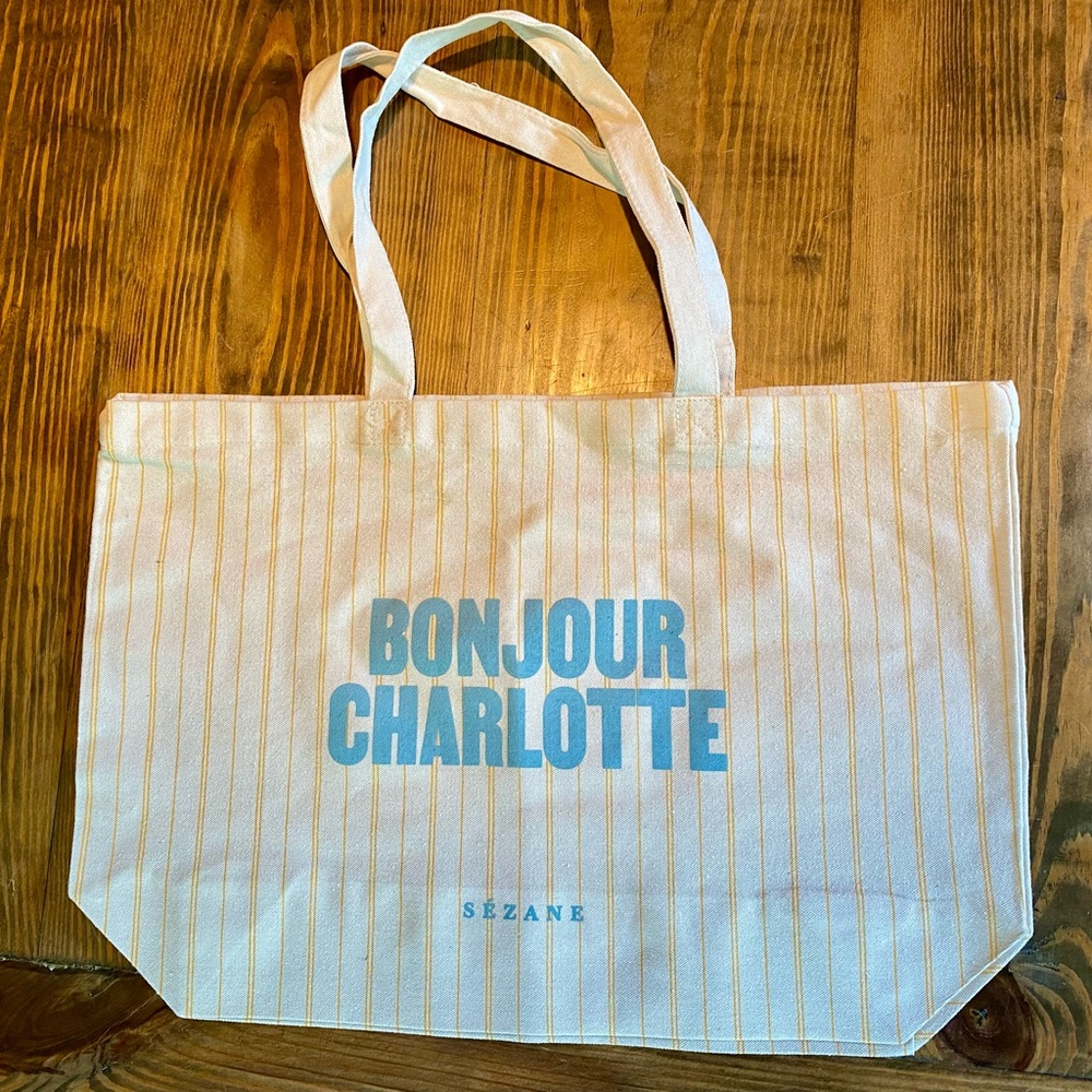 SEZANE BONJOUR TOTE BAG